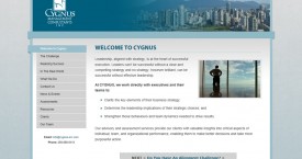 Cygnus Screenshot 1 – Home Page