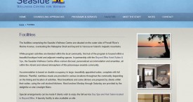 Seaside Screenshot 2 – Facilities Page